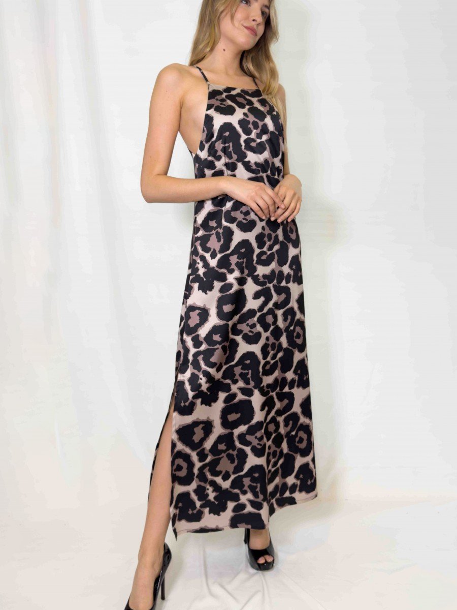 VESTIDO DE SEDA ESTAMPADA 
