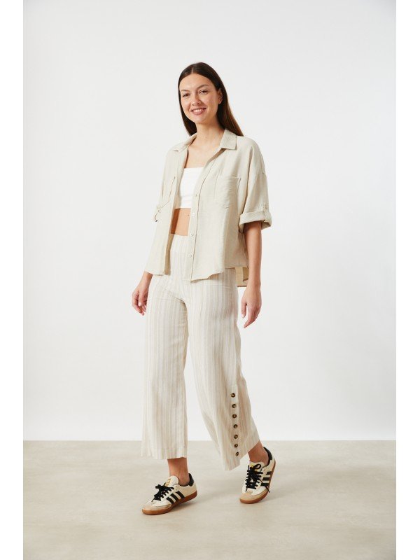 PANTALON LINO RAYADO