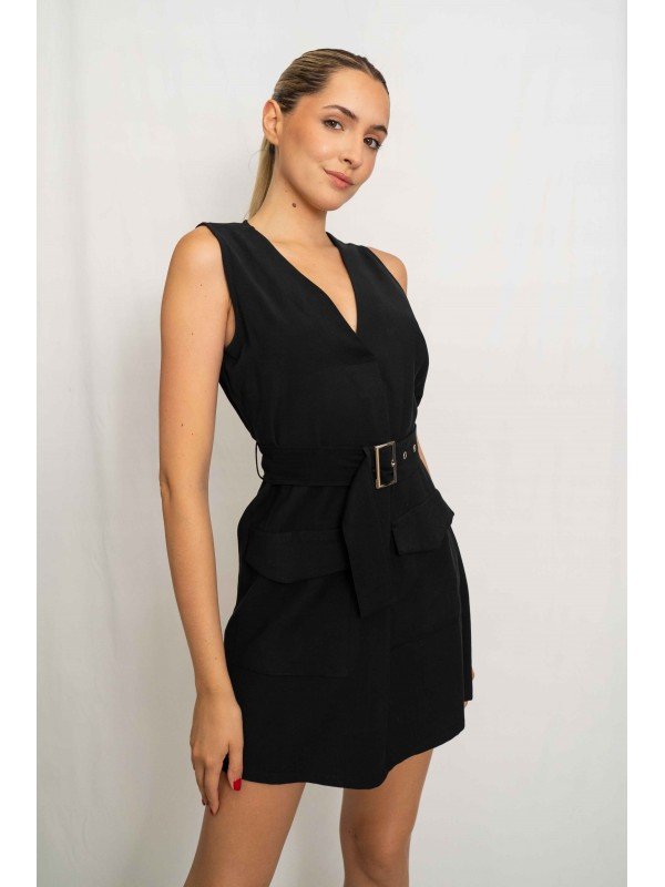 VESTIDO CON CINTO
