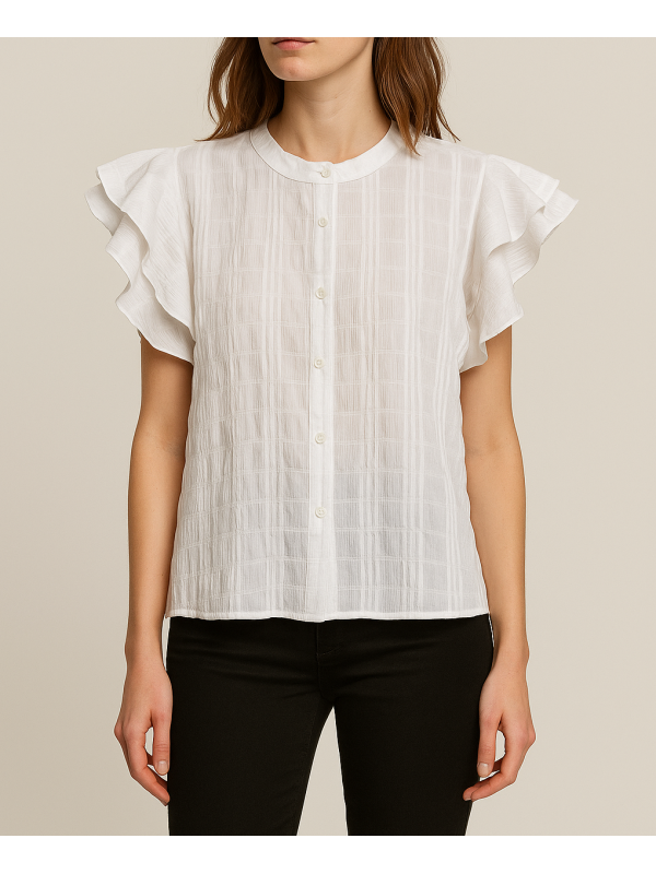 BLUSA CON VOLADOS