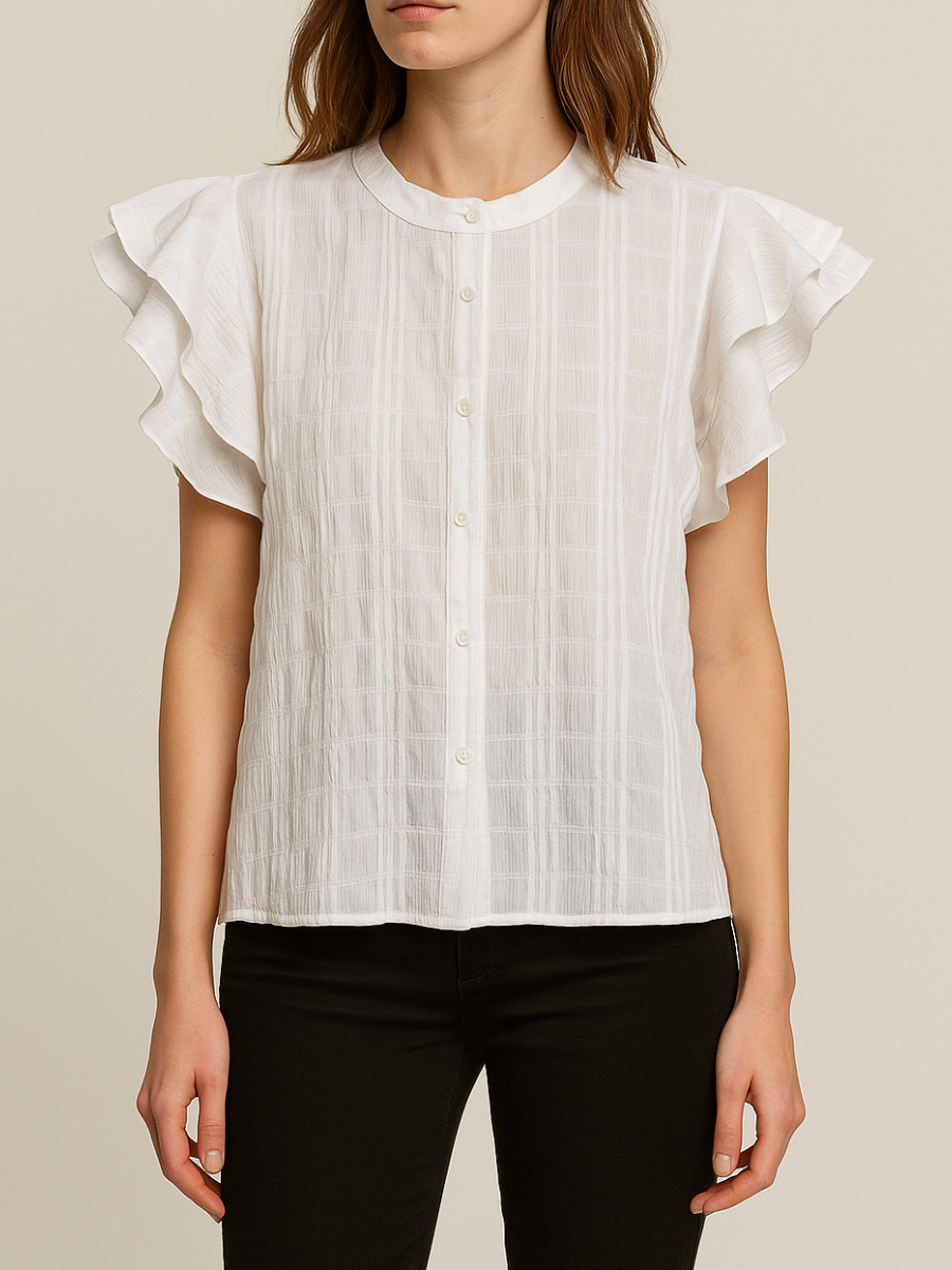 BLUSA CON VOLADOS