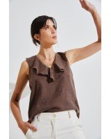 BLUSA VOLADO EN ESCOTE