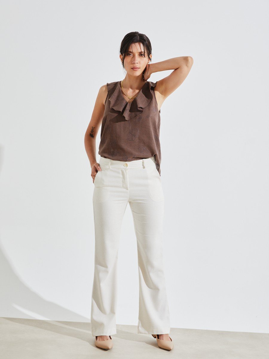 PANTALON DE LINO