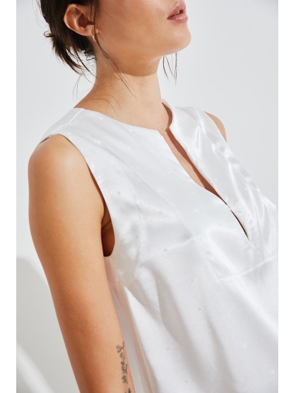 BLUSA DE SEDA CON GOTA