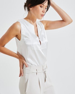 BLUSA DE SEDA CON GOTA