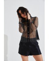 CAMISA DE RED Y STRASS