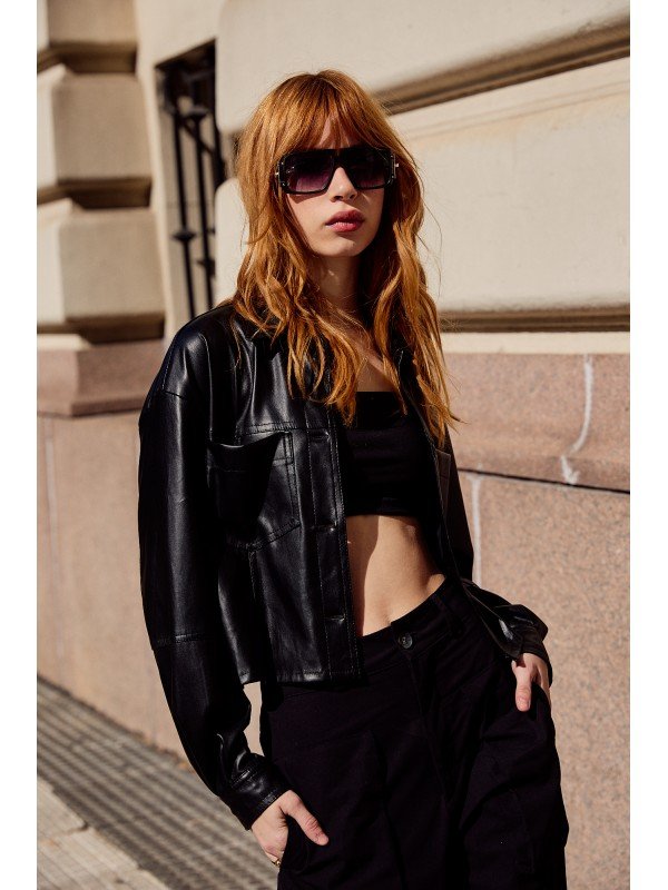 CAMISA DE CUERO VEGAN