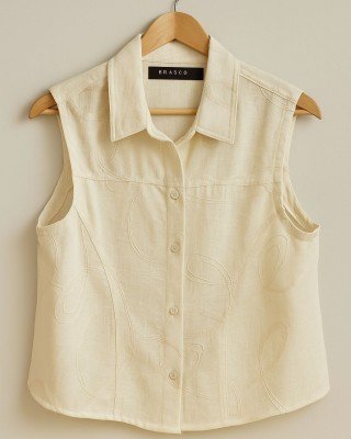 CAMISA DE LINO BORDADO