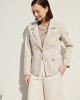 SACO GABARDINA  ESTAMPADA