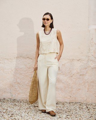 PANTALON RECTO CON HEBILLAS