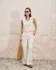 PANTALON RECTO CON HEBILLAS