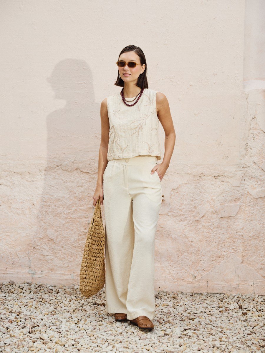 PANTALON RECTO CON HEBILLAS