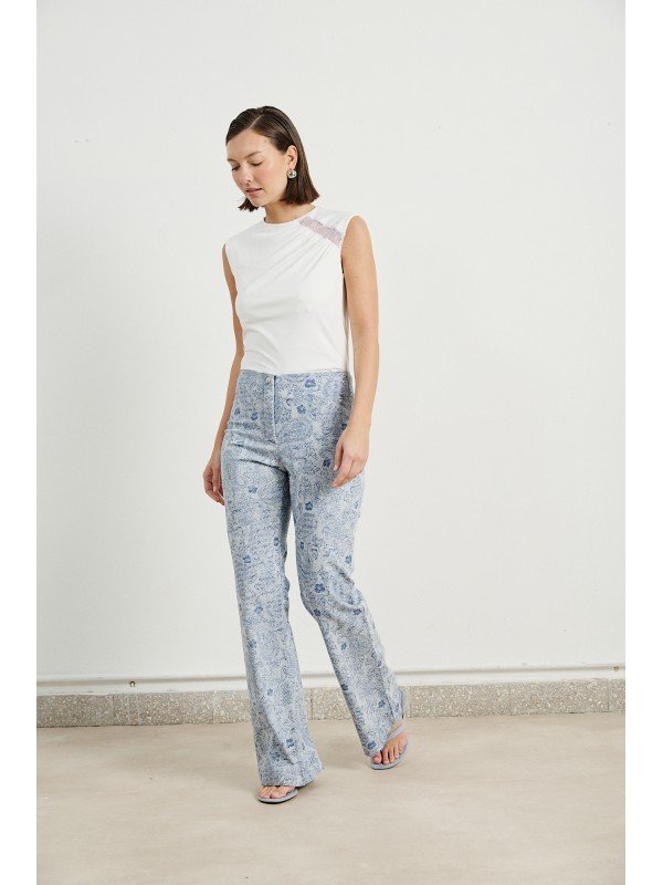 PANTALON ESTAMPADO SEMIOXFORD