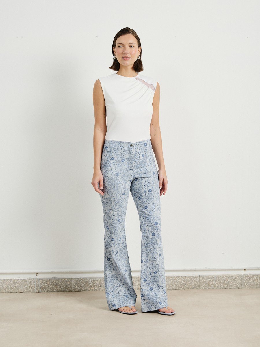PANTALON ESTAMPADO SEMIOXFORD