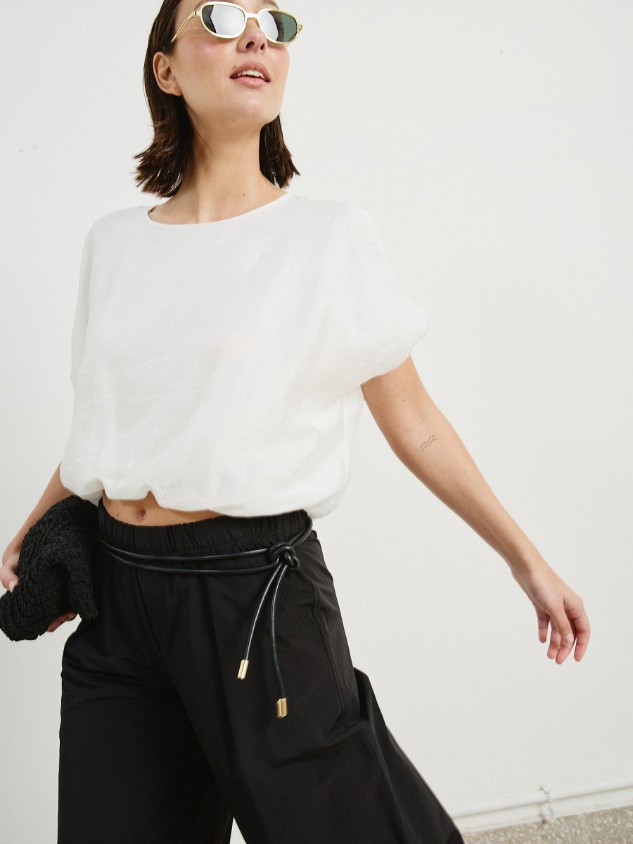 BLUSA DOBLE ABUCHONADA