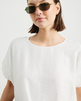 BLUSA DOBLE ABUCHONADA