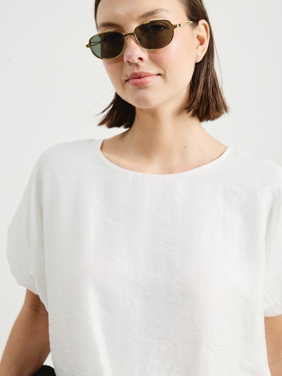 BLUSA DOBLE ABUCHONADA