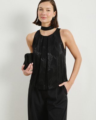 BLUSA DE GASA LABRADA