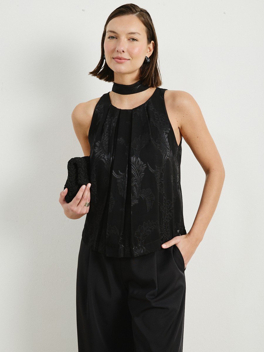 BLUSA DE GASA LABRADA