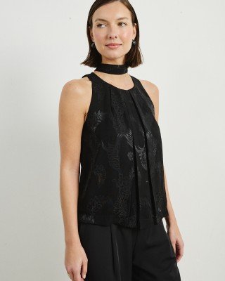 BLUSA DE GASA LABRADA