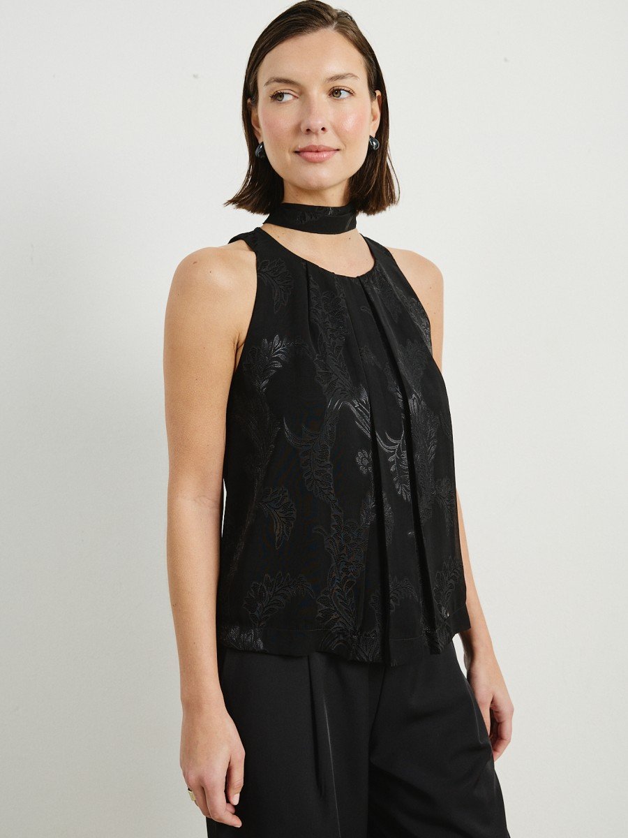 BLUSA DE GASA LABRADA