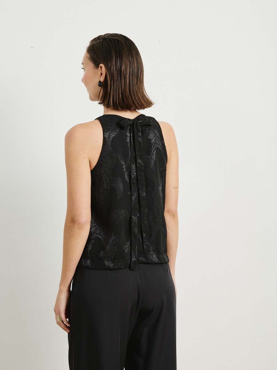 BLUSA DE GASA LABRADA