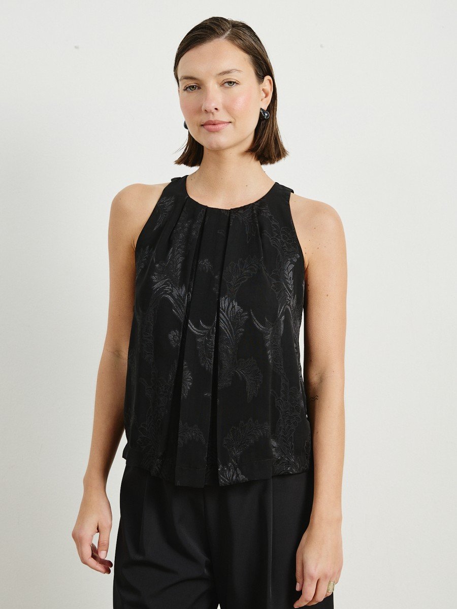 BLUSA DE GASA LABRADA