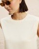 BLUSA DE SEDA FACETADA
