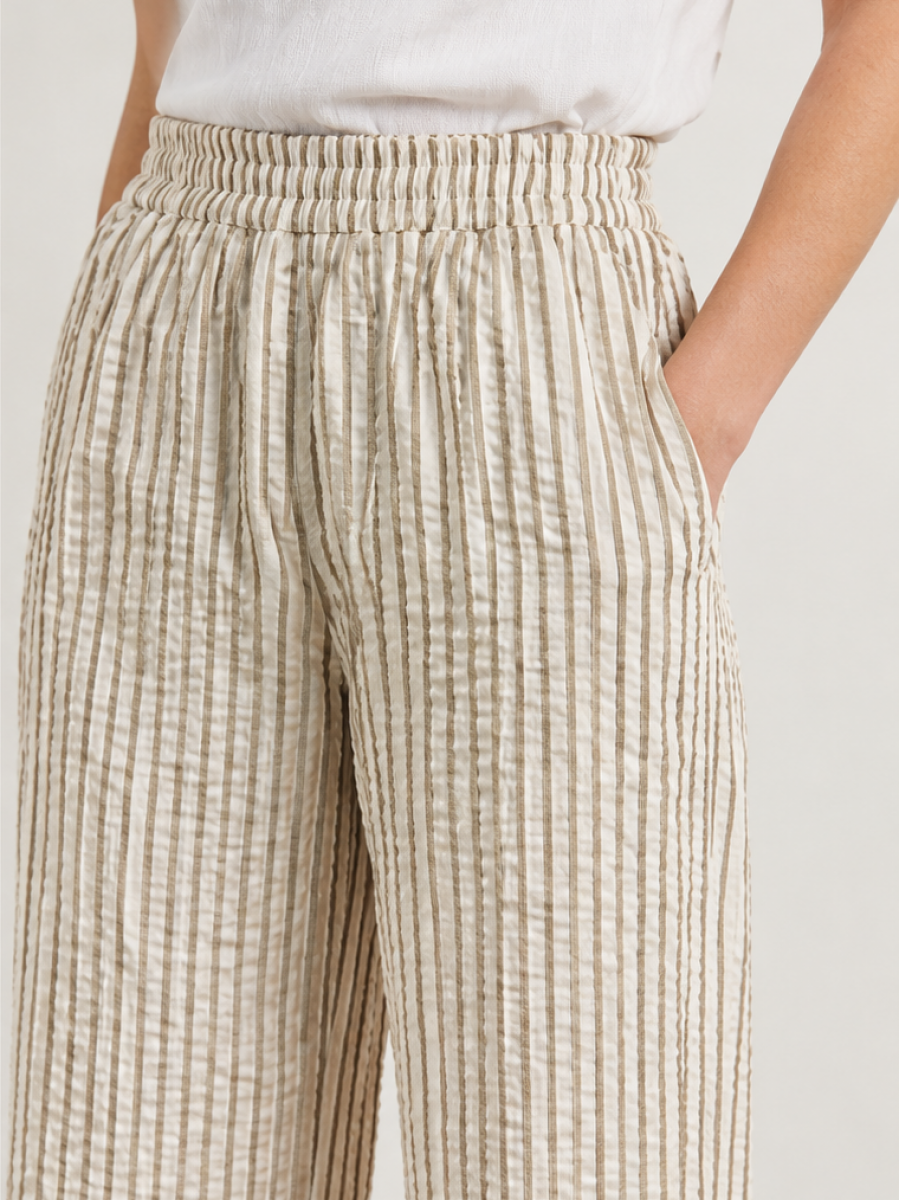 PANTALON RAYADO CON BOLSILLO