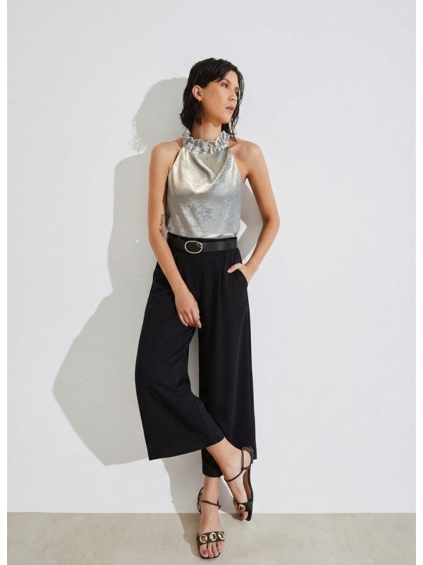 BLUSA ESCOTE ALTO