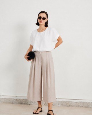 PANTALON ANCHO PINZADO