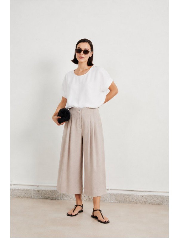 PANTALON ANCHO PINZADO
