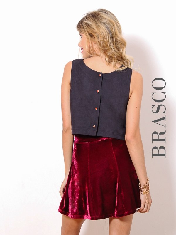 POLLERA ACAMPANADA VELVET